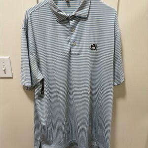 Peter Millar Summer Comfort Auburn tigers Golf Polo Shirt Mens large